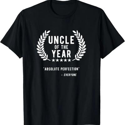 Gifts For Uncle From Niece Nephew, Funny Uncle Of The Year T-Shirt