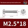 304 Stainless Steel Pan Head Torx Machine Screw, GB2672, M2-M, Without Collar