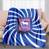 Town Football Club Crest Printed Throws Blanket Soft Flannel Blankets for Couch Bed Gifts for Men Women Picnic blanket Christmas gifts