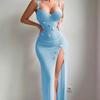 European and American New Sex Underwear Sexy Women's Mesh Seduction Lace Backless High Split Sex Suit