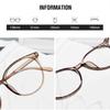 Anti Blue Light Glasses Artistic Myopia Glasses Frame Flat Lens Glasses Pc Material For Daily Shopping Party