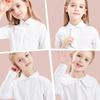 Girls' Pure Cotton Long Sleeve White School Shirt
