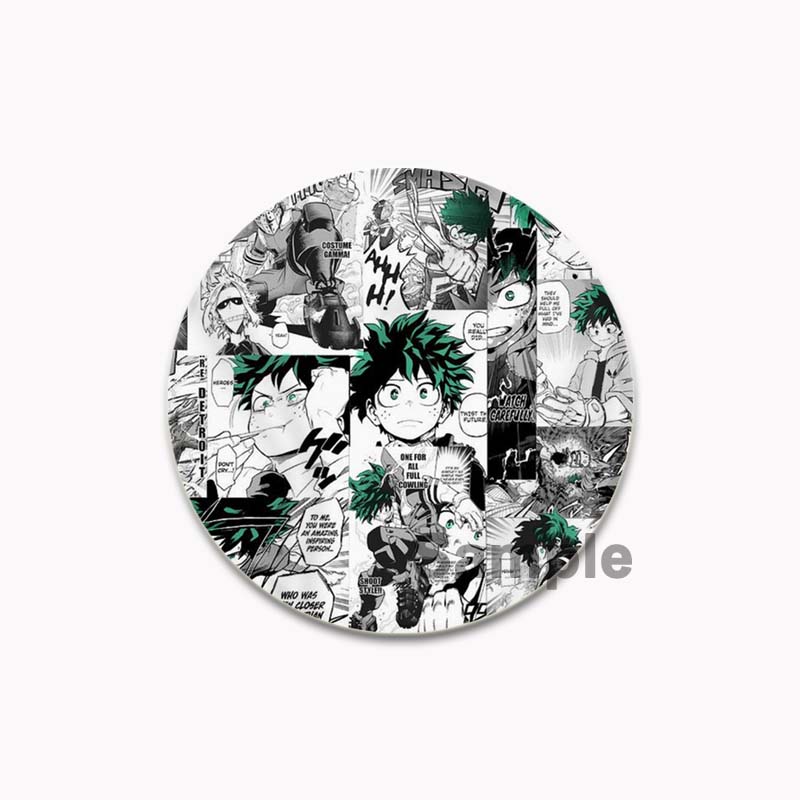 

32/44/58 мм аниме Моя геройская академия брошь Мидория Изуку Бакугоу Кацуки Тодороки Шото мультфильм значок аксессуары ювелирные изделия подарок ручной работы круглые булавки 44mm