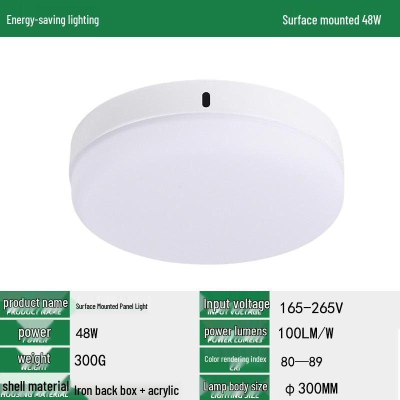 Frameless LED Surface Mount Eye Protection Downlight - Square/Round Panel