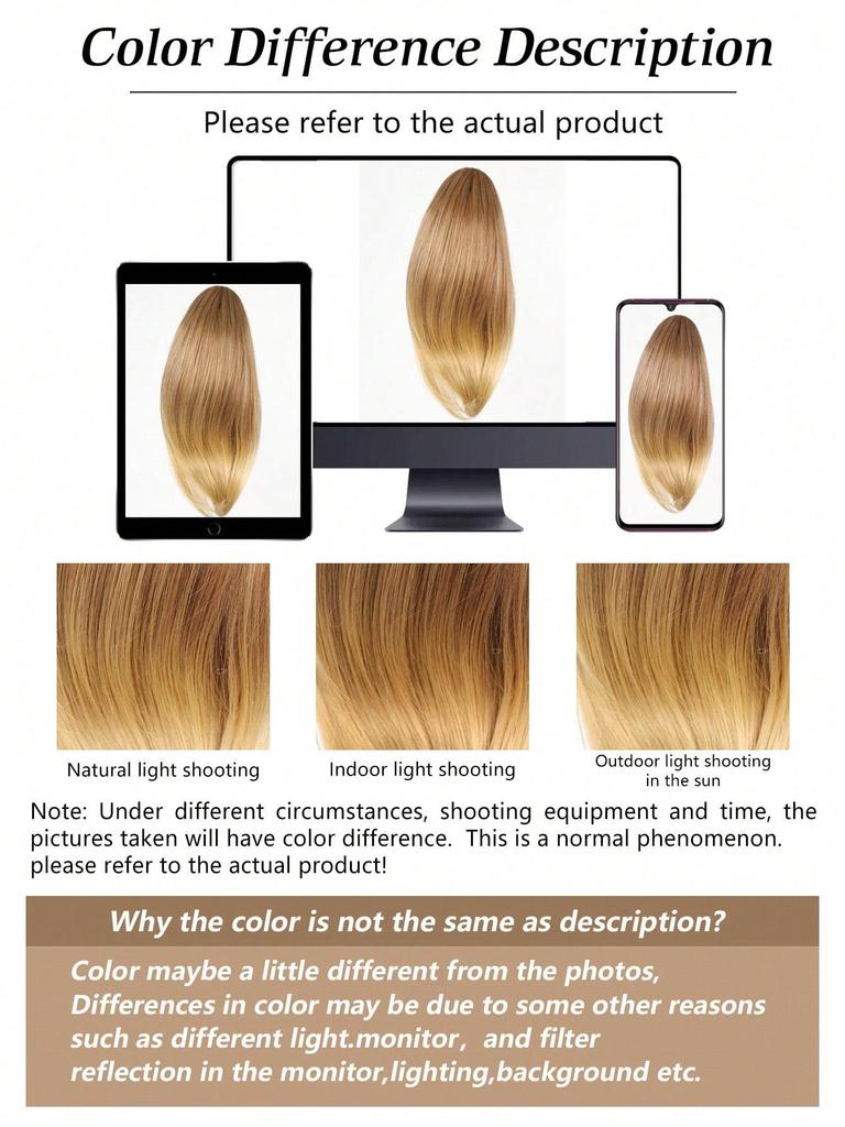 Syntetisk Kort Hårforlengelse med Snøring, 12 Tommer Rett Hårknute Hestehale Forlengelser Naturlig Falsk Hestehale Hårstykke For Kvinner