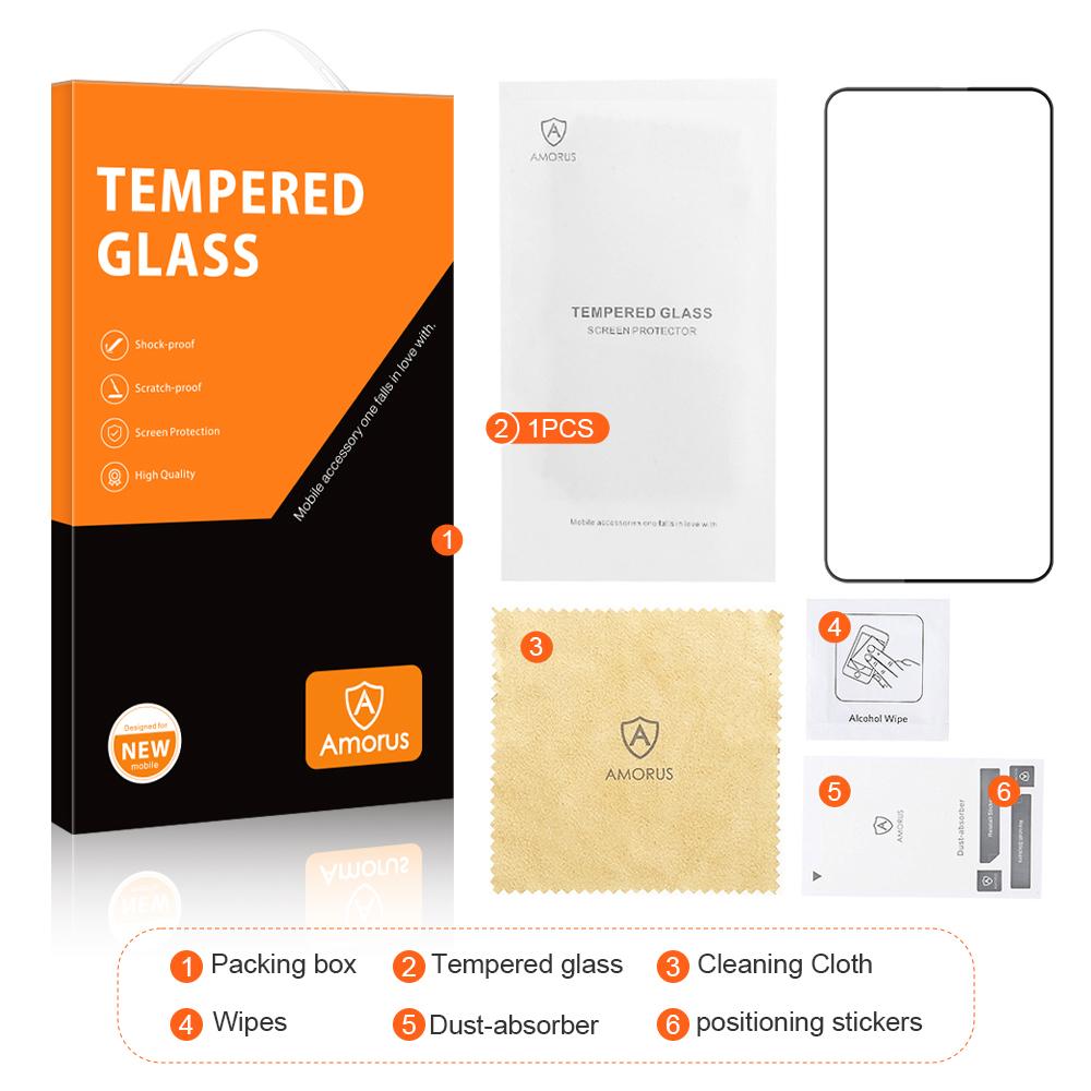 AMORUS For Xiaomi Redmi Note 13 4G Screen Protector Secondary Hardening Full Glue Film