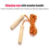 2.5M Skipping Rope Wooden Handle Skipping Rope Adjustable Children's Cotton Jump Rope For Students Fitness Training Sport Game