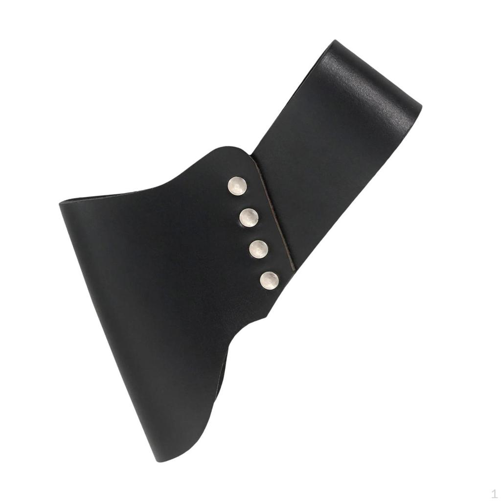 Medieval Frog Axe Head Accessory Cosplay Fixing Tool Sheath PU Leather for Adults Men Halloween