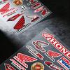 FOR HONDA HRC H WING Waterproof Reflective Motorbike Stickers Easy Peel Removable Decals for Motorcycle Car TP6