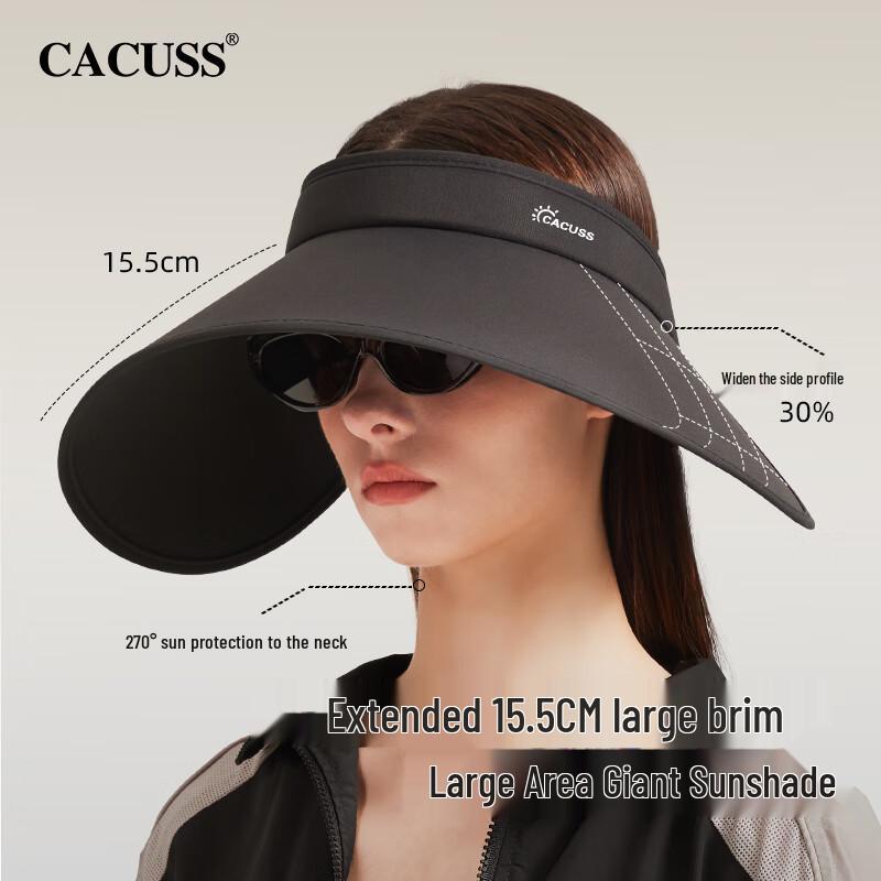 CACUSS Women s UV Protection Sun Visor Hat Adjustable (55-60CM)
