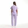 Women's Short Sleeve Zipper Scrub Suit Set for Pet Grooming, Hospital, Doctor, Nurse 