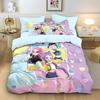 3pcs K-Pop Demon Hunters Printed Chipless Bedding Set Soft Dormitory Bedroom Multiple Sizes Machine Washable
