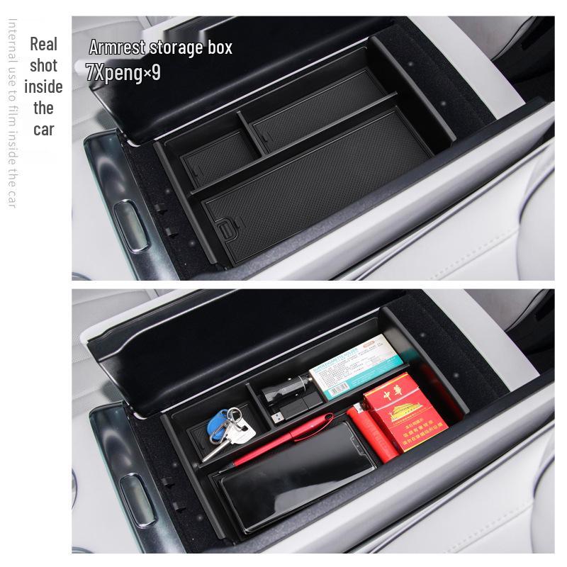 XPeng X9 Armrest Box: 24-25 Car Center Console Organizer & Interior Decor.