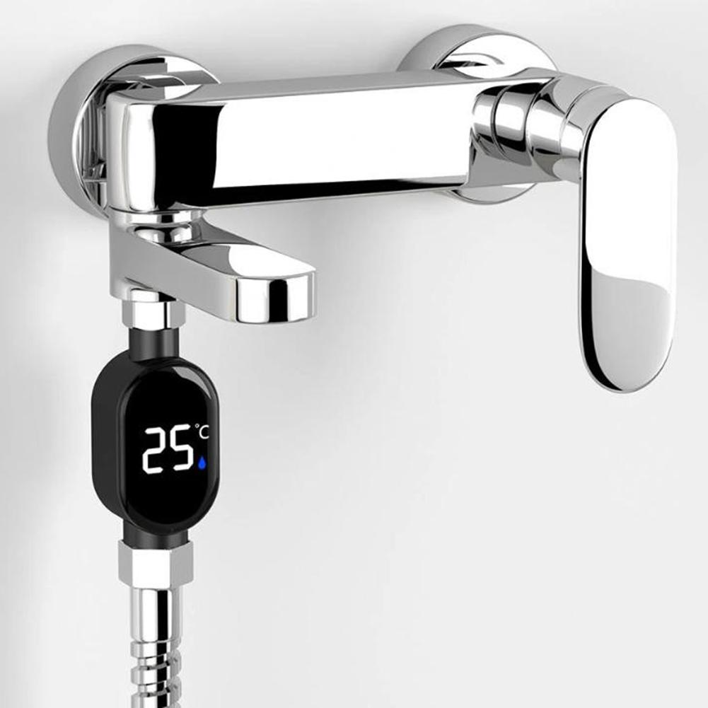 Easy Installation Shower Gauge LED Shower Thermometer No Additional Tools Required For Quick Temperature Checks