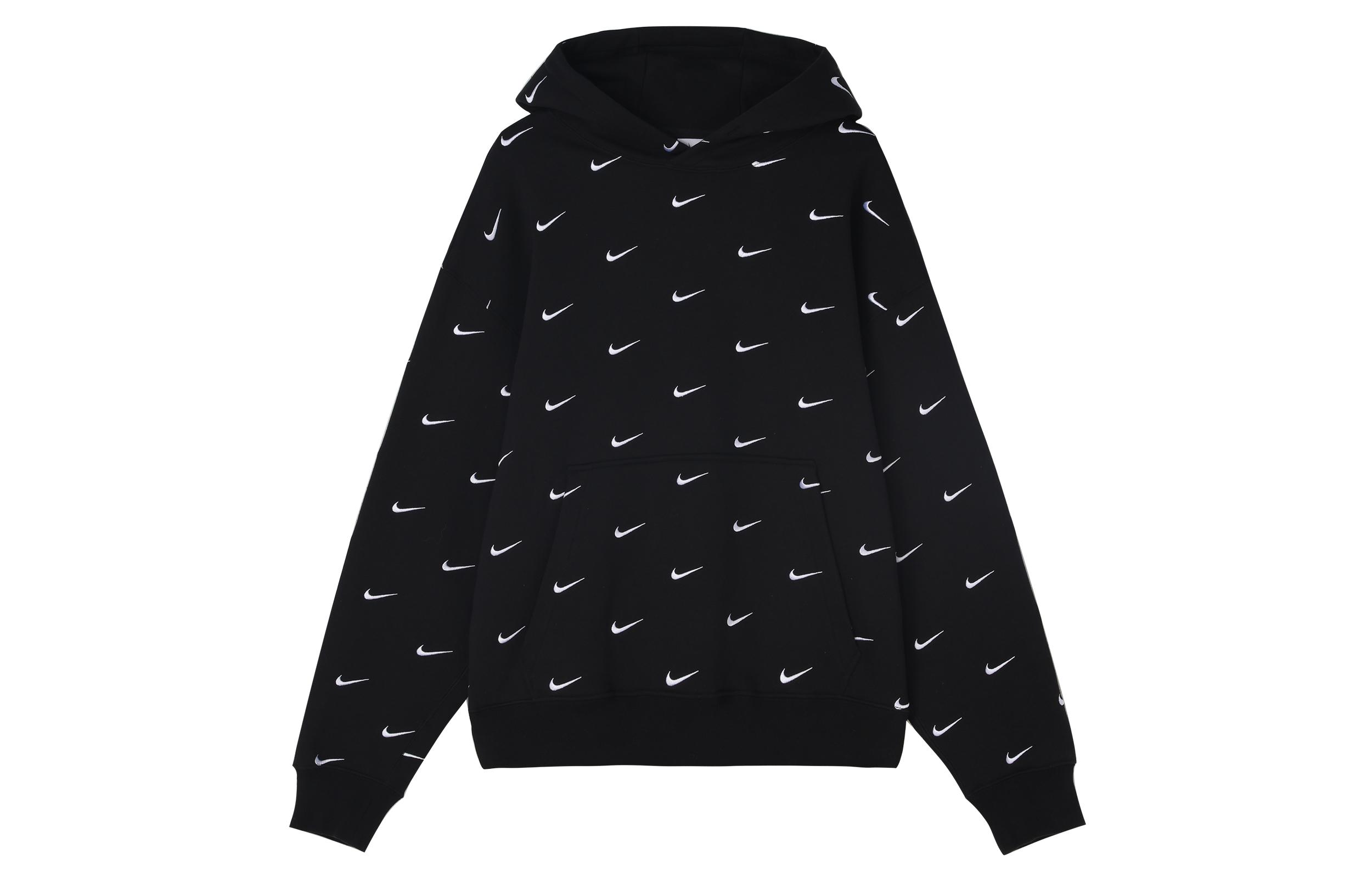 Nike All Over Swoosh Logo Hoodie CJ8907-010 XS