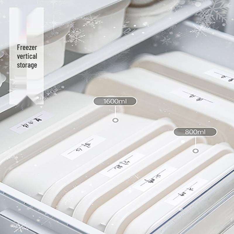 Food-Grade Fresh-Keeping Box with Scale: Refrigerator Storage for Fruits, Vegetables, Meat, and Lunch