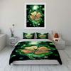 Green and gold clover. Bedding sets Duvet cover sets Duvet covers Pillowcases(1 * Duvet Cover 2 * Pillowcases without duvet insert)