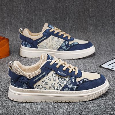 Men's Shoes New Cashew Flower Board Shoes Men's Breathable Versatile Casual Sports Shoes Spring Low-top Trendy Shoes