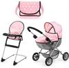 Bayer Design Doll Stroller Set with Car Seat 13730Ab