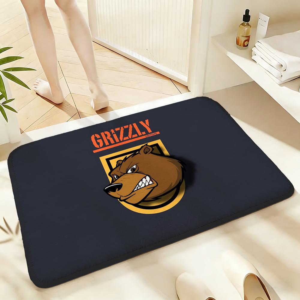 Soft Absorbent Non-Slip Rug Cartoon Grizzly And Lemmings Floor Mat Home Decor Doormat Bedroom Floor Mat Shower Carpet