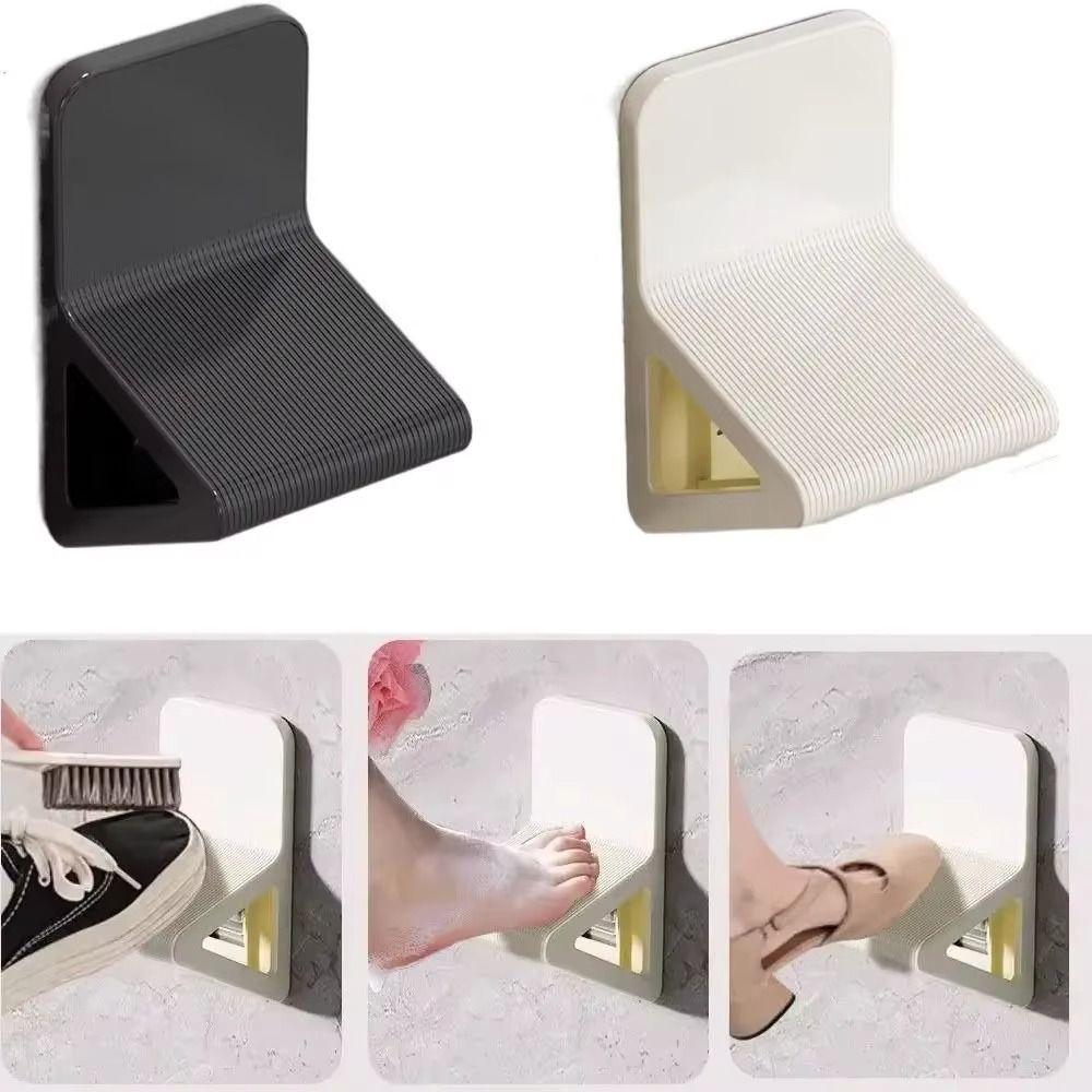 Punch-free Shower Foot Rest Wall Mounted Shower Footstool Toilet Footrest Pedestal  Hotel