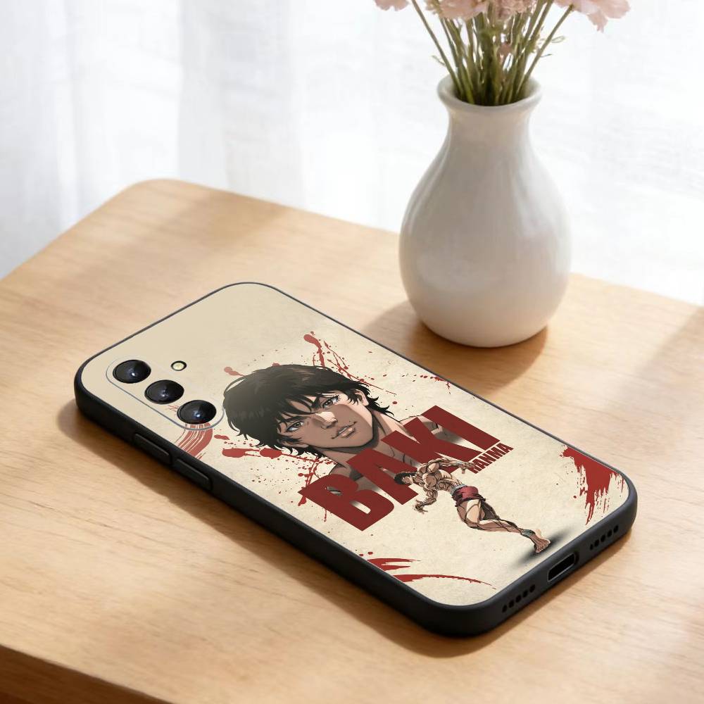 Anime Baki H-Hanmas   Phone Case For Samsung Galaxy A73,A21s,A22,A31,A52,A53,A71,A41Soft Black Shell
