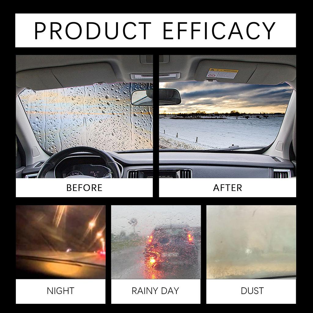 Car Glass Coating Paste Windshield Cleaning Decontamination Car Window Rainproof Car Cleaning 100g