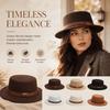 Warm Formal Hat Belt Ornament Opper Hat Trendy Bucket Hat  Autumn and Winter