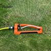 Outdoor Water Sprinkler Lawn with Weighted Base, 17 Anti-Clog Nozzles, Adjustable Large Area Spray Sprinkler, Oscillating for Coverage Garden