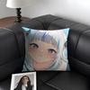 G-Gawr Guraa Anime Cushion Cover Natural Linen Organic Fabric Double-Sided Printing Sofa Home Decor Gift Pillow Case