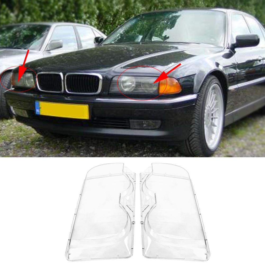 1 Pair Headlight Headlamp Clear Lens Cover for BMW E38 728i 730i 735i 740i 19992001
