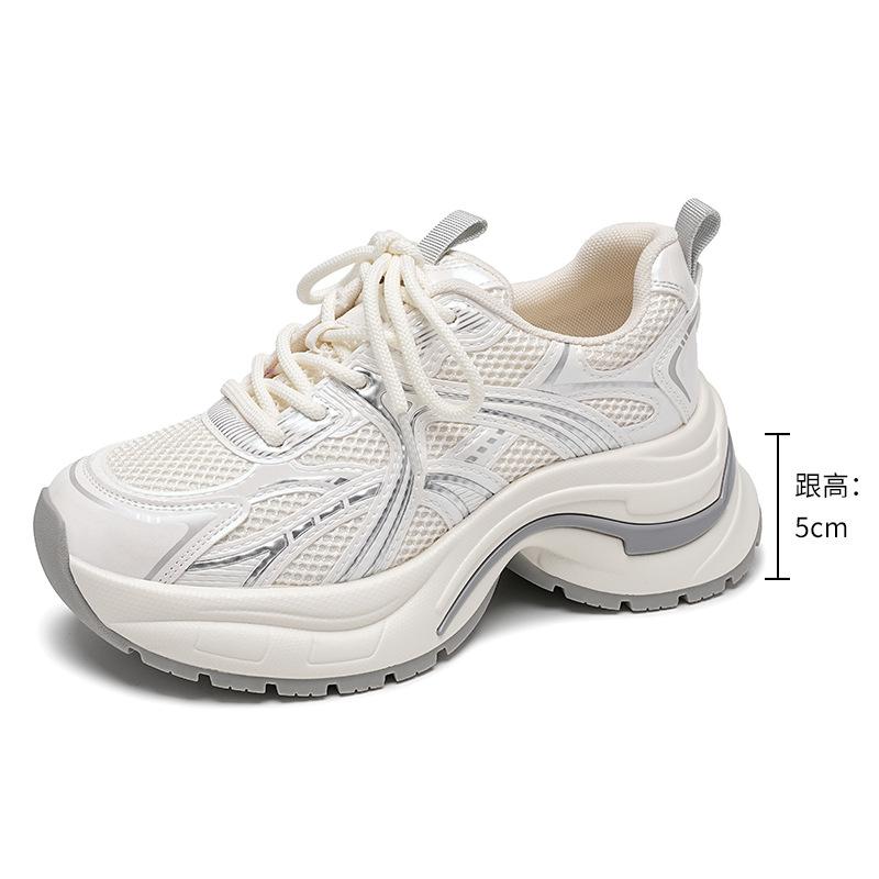 Strictly selected women's sports shoes platform dad women's shoes versatile casual shoes little white shoes non-slip breathable heightening shoes
