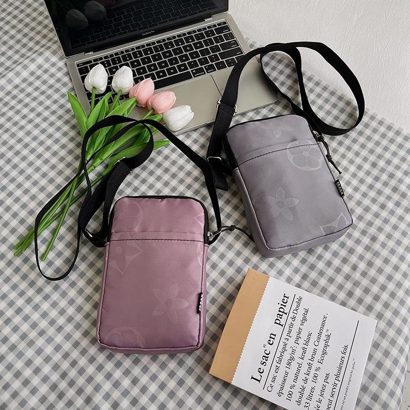 One Shoulder Crossbody Mini Mobile Phone Cloth Bag Travel Shopping Vertical Neck Portable Wrist Change Bag Versatile