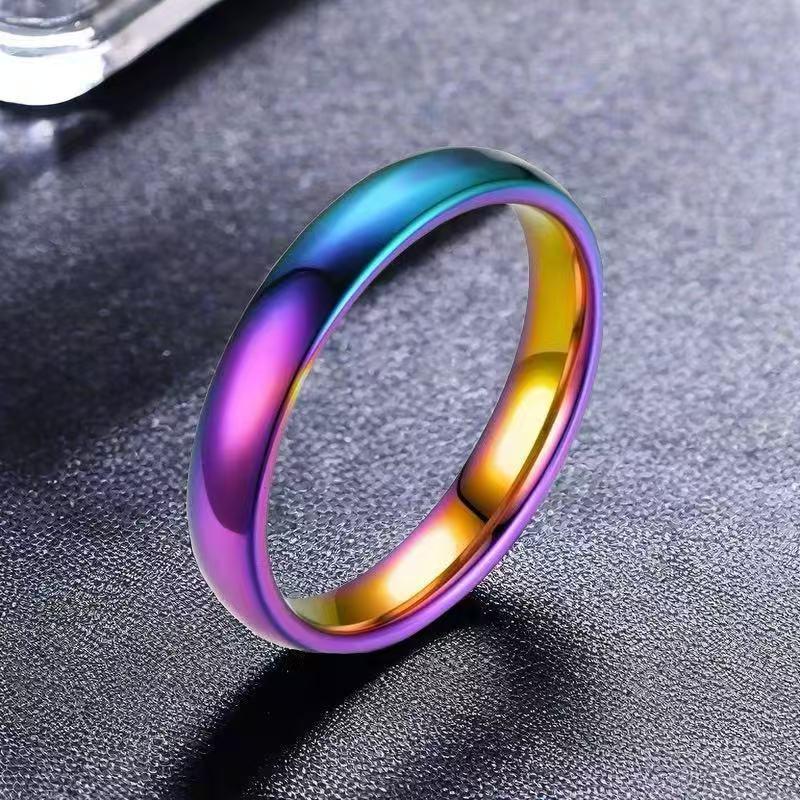 Women's Stainless Steel 2mm Minimalist Ring - Non-Fading Titanium Steel Fashion Accessory