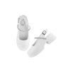 Shoetopia Round Toe White Pumps Bellies For Women & Girls-Eu37