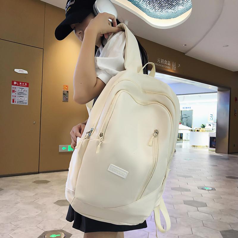 Middle School Student Bag Large Capacity Dame Ryggsekk Junior High School Student Ryggsekk Dame