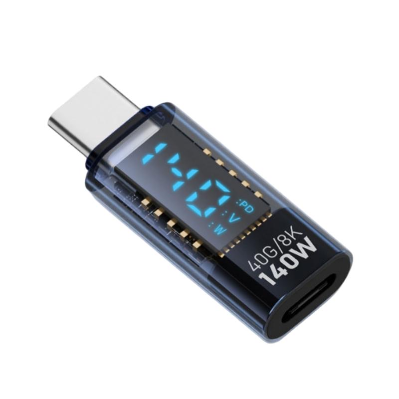USB C Extension Adapter with Display Fast Charging and Data Transmission USB C Extenders 8K60Hz Video Transmission
