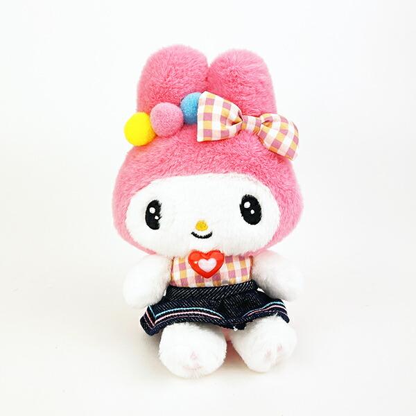 Sanrio My Melody Gingham Denim Mascot Plush Sanrio