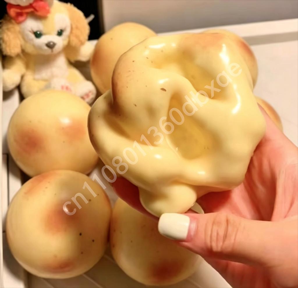 Neuer knuspriger Karamellpudding Stressball Squishy Spielzeug Knusprige Erdnüsse, Kartoffeln Stressball Fidget Spielzeug Sensorische Stressabbau Spielzeug