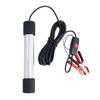 30W Underwater Fishing Lamp Waterproof Submersible Fish Finder Light Attract Squid Krill Light With Power Cord And Battery Clip
