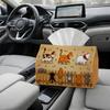 2D Flat 1-Pack, Cute and Playful Cartoon Cat Tissue Box, Multi-Color Bright Napkin Storage Box, Suitable for Kitchen and Car, Elegant Decorative Box F