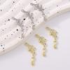 5pcs Alloy Crystal Coral Charms Pendants for Necklace Earrings Bracelet DIY Handmade Jewelry Making Accessories