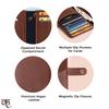 Portefeuille pour Femme | Portefeuille Passeport en Cuir Végan pour Femmes | Long Portefeuille Bifold pour Femmes Portefeuille, Cadeaux d'Anniversaire pour Femmes