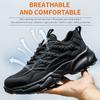Work Safety Shoes For Men Lightweight Protective Work Sneakers Lightweight Men Shoes Breathable Shoes Anti-puncture Work Shoe