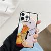 Custodia Divertente a Forma di Anatra Cartoon Per iPhone 17 Air 15 16 Cover  11 13 14 Pro Max 12 Plus Max Fundas