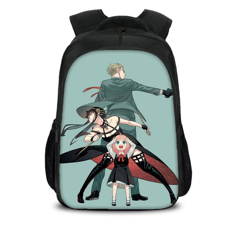 SPY×FAMILY Double Layer Backpack Durable, Trendy, Versatile, Large Capacity Cartoon School Boy and Girl Birthday Best Gift