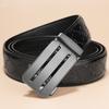 Men'S New Belt Leather Travel Premium Business Belt Simple Casual Versatile Automatic Buckle Belt