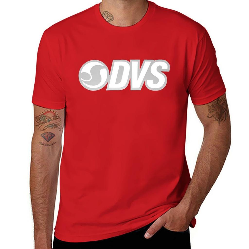 DVS Retro Skateboard T Shirt Design. T-Shirt Customizeds Blanks Mens Plain T Shirts