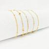 3-Piece Women's Gold Bohemian Style Anklet Set - Multi-Layer Flat Snake Chain + Braided Chain Set, Summer Beach Fashion Anklet