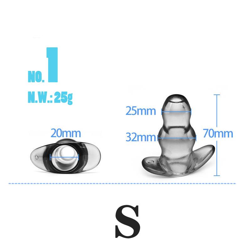Silicone Hollow Anal Plug With Stopper Speculum Enema Anus Dilator Butt Plug Prostate Massage Bdsm Sex Toys For Woman Men